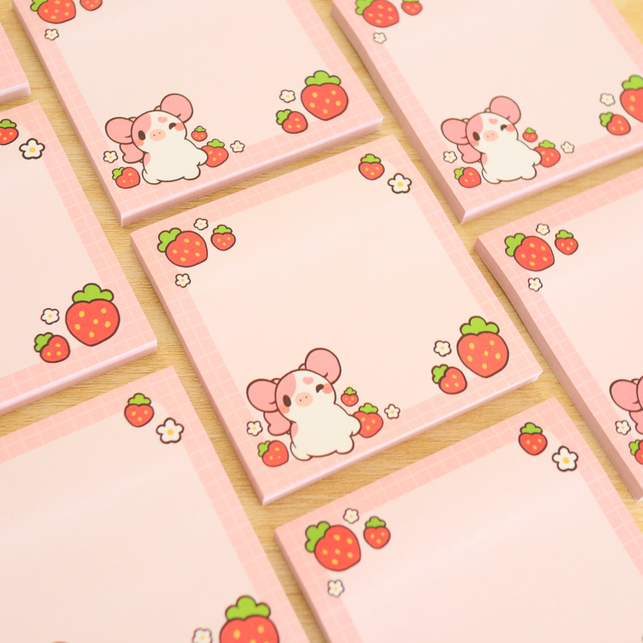Peach the Pink Cow Sticky Notes – Fuwuffle