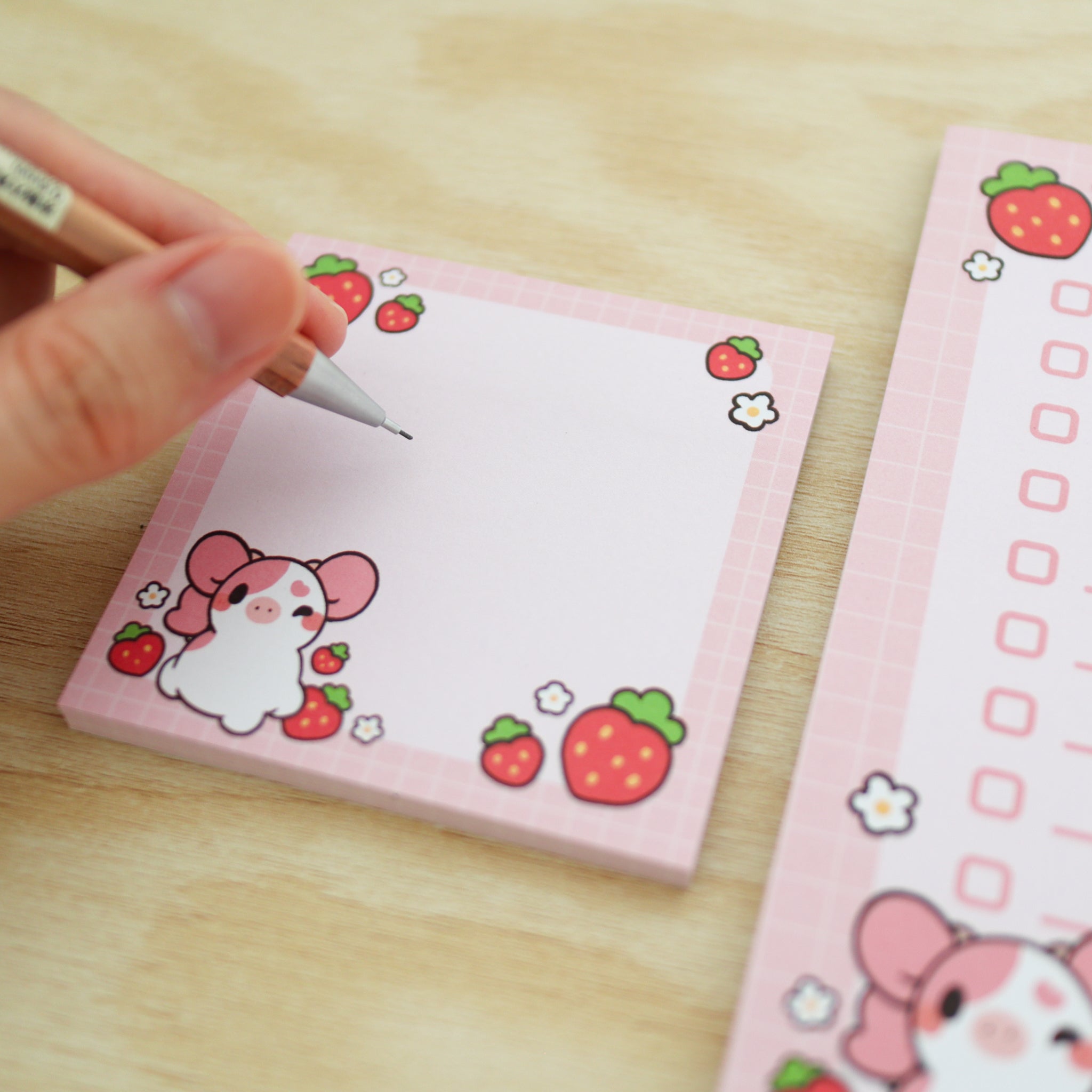Peach the Pink Cow Sticky Notes – Fuwuffle